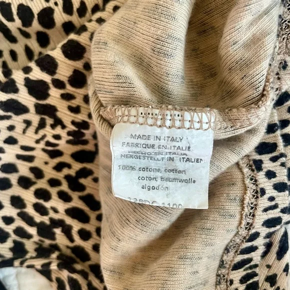 Brandy Melville Ashlyn Leopard Animal Print Top Small brown and black - Picture 5 of 8